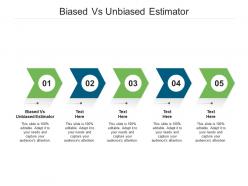 Biased vs unbiased estimator ppt powerpoint presentation slides topics cpb