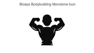 Biceps Bodybuilding Monotone Icon In Powerpoint Pptx Png And Editable Eps Format