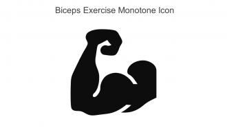 Biceps Exercise Monotone Icon In Powerpoint Pptx Png And Editable Eps Format