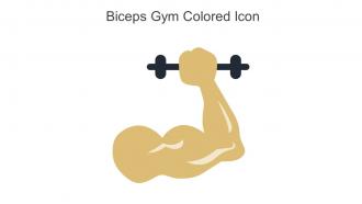Biceps Gym Colored Icon In Powerpoint Pptx Png And Editable Eps Format