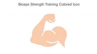 Biceps Strength Training Colored Icon In Powerpoint Pptx Png And Editable Eps Format