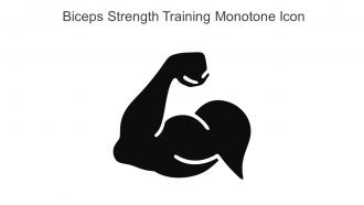 Biceps Strength Training Monotone Icon In Powerpoint Pptx Png And Editable Eps Format