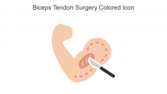 Biceps Tendon Surgery Colored Icon In Powerpoint Pptx Png And Editable Eps Format