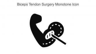 Biceps Tendon Surgery Monotone Icon In Powerpoint Pptx Png And Editable Eps Format