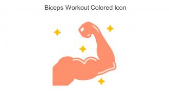 Biceps Workout Colored Icon In Powerpoint Pptx Png And Editable Eps Format