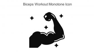 Biceps Workout Monotone Icon In Powerpoint Pptx Png And Editable Eps Format