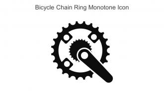 Bicycle Chain Ring Monotone Icon In Powerpoint Pptx Png And Editable Eps Format