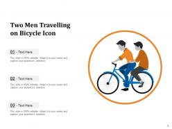Bicycle Icon Circle Travelling Mountain Time Fitness
