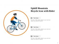 Bicycle Icon Circle Travelling Mountain Time Fitness