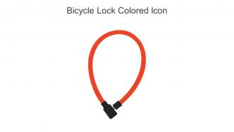 Bicycle Lock Colored Icon In Powerpoint Pptx Png And Editable Eps Format