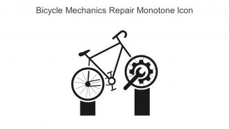 Bicycle Mechanics Repair Monotone Icon In Powerpoint Pptx Png And Editable Eps Format