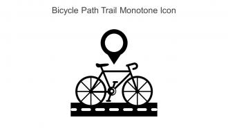 Bicycle Path Trail Monotone Icon In Powerpoint Pptx Png And Editable Eps Format