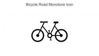 Bicycle Road Monotone Icon In Powerpoint Pptx Png And Editable Eps Format