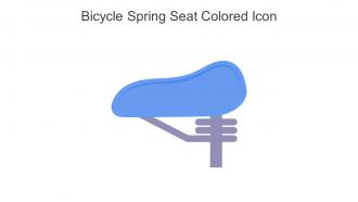 Bicycle Spring Seat Colored Icon In Powerpoint Pptx Png And Editable Eps Format