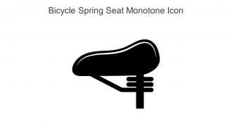 Bicycle Spring Seat Monotone Icon In Powerpoint Pptx Png And Editable Eps Format