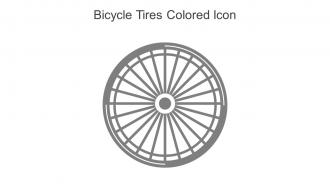Bicycle Tires Colored Icon In Powerpoint Pptx Png And Editable Eps Format