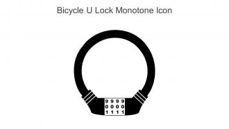 Bicycle U Lock Monotone Icon In Powerpoint Pptx Png And Editable Eps Format