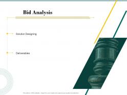 Bid analysis bid evaluation management ppt powerpoint presentation portfolio grid