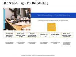 Bid Management Analysis Bid Scheduling Pre Bid Meeting Ppt Powerpoint Presentation Mockup