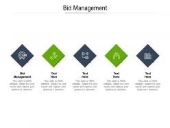 Bid management ppt powerpoint presentation professional clipart cpb