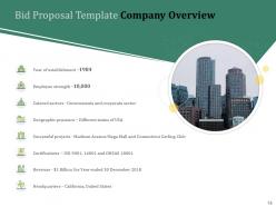 Bid proposal template for construction project powerpoint presentation slides