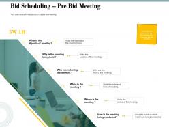 Bid scheduling pre bid meeting bid evaluation management ppt powerpoint guidelines