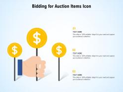 Bidding For Auction Items Icon