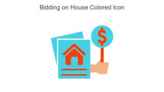 Bidding On House Colored Icon In Powerpoint Pptx Png And Editable Eps Format
