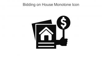 Bidding On House Monotone Icon In Powerpoint Pptx Png And Editable Eps Format