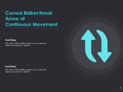 Bidirectional Arrow Continuous Movement Direction Management Marketing Business Strategy