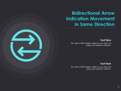 Bidirectional Arrow Continuous Movement Direction Management Marketing Business Strategy
