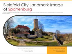 Bielefeld city landmark image of sparrenburg powerpoint presentation ppt template