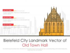 Bielefeld city landmark vector of old town hall powerpoint presentation ppt template