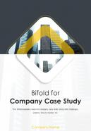 Bifold for company case study document report pdf ppt template one pager