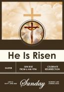 Bifold One Page Easter Christ Risen Newsletter Presentation Report Infographic Ppt Pdf Document
