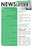 Bifold One Page Financial Institution Newsletter Presentation Report Infographic Ppt Pdf Document