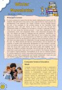 Bifold One Page School Winter Newsletter Presentation Report Infographic Ppt Pdf Document