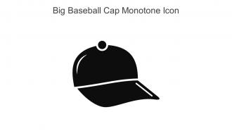 Big Baseball Cap Monotone Icon In Powerpoint Pptx Png And Editable Eps Format