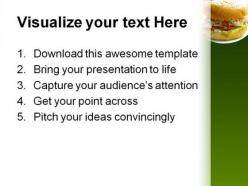 Big burger food powerpoint templates and powerpoint backgrounds 0211