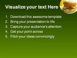Big burger food powerpoint templates and powerpoint backgrounds 0211