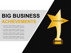 Big business achievements example of ppt presentation