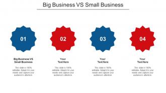 Big Business Vs Small Business Ppt Powerpoint Presentation Ideas Portfolio Cpb