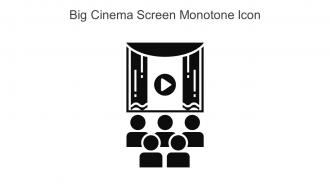 Big Cinema Screen Monotone Icon In Powerpoint Pptx Png And Editable Eps Format