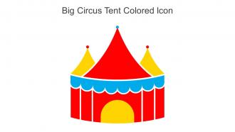 Big Circus Tent Colored Icon In Powerpoint Pptx Png And Editable Eps Format