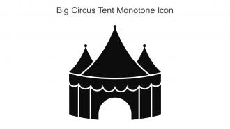 Big Circus Tent Monotone Icon In Powerpoint Pptx Png And Editable Eps Format