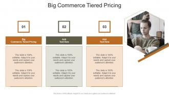 Big Commerce Tiered Pricing In Powerpoint And Google Slides Cpb