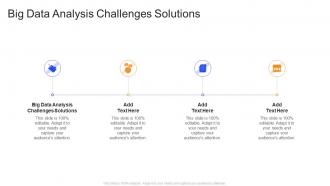 Big Data Analysis Challenges Solutions In Powerpoint And Google Slides Cpb