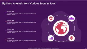 Big Data Analysis From Various Sources Icon