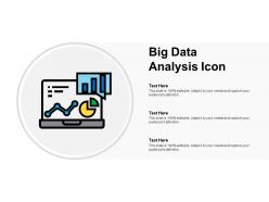 Big data analysis icon