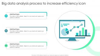 Big Data Analysis Process To Increase Efficiency Icon